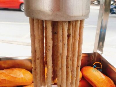 chả cá sợi làm bánh mì