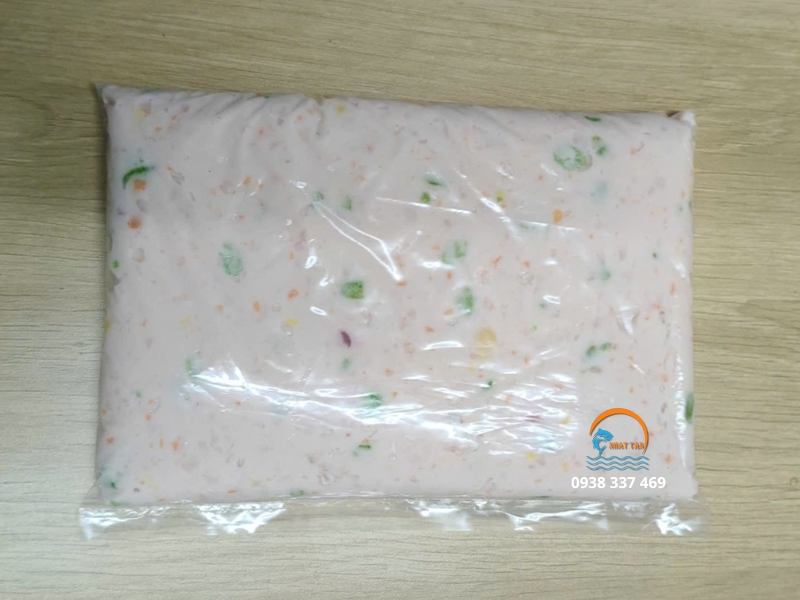 chả cá tươi có gia vị dạng pase gói 500g