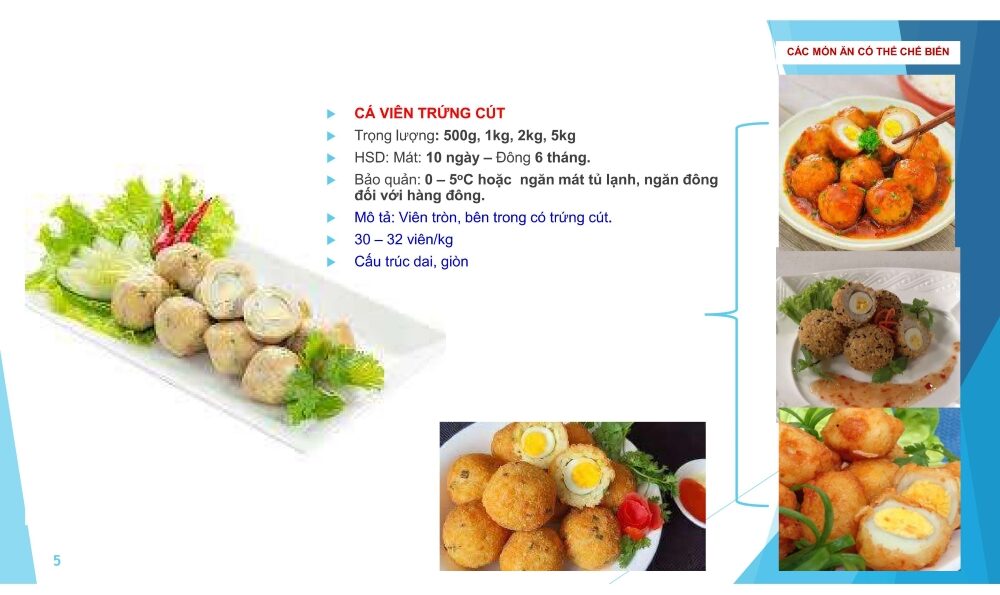 Cá viên trứng cút giá sỉ