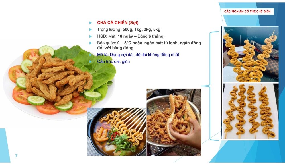 chả cá sợi giá sỉ